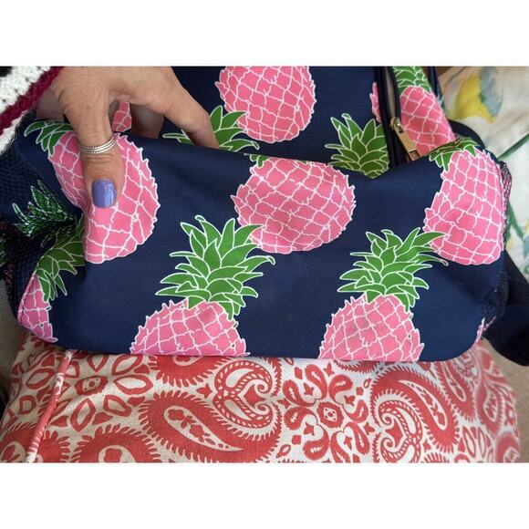Simply southern pink and blue pineapple backpack - Picture 8 of 16
